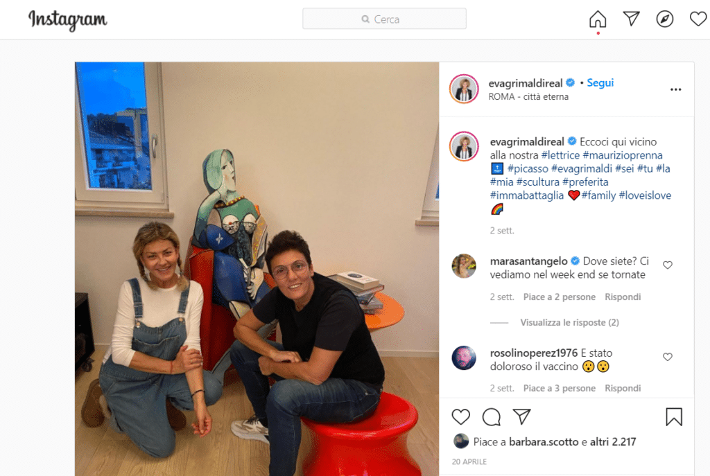 Dove abitano Eva Grimaldi e Imma Battaglia Dove abitano Eva Grimaldi e Imma Battaglia